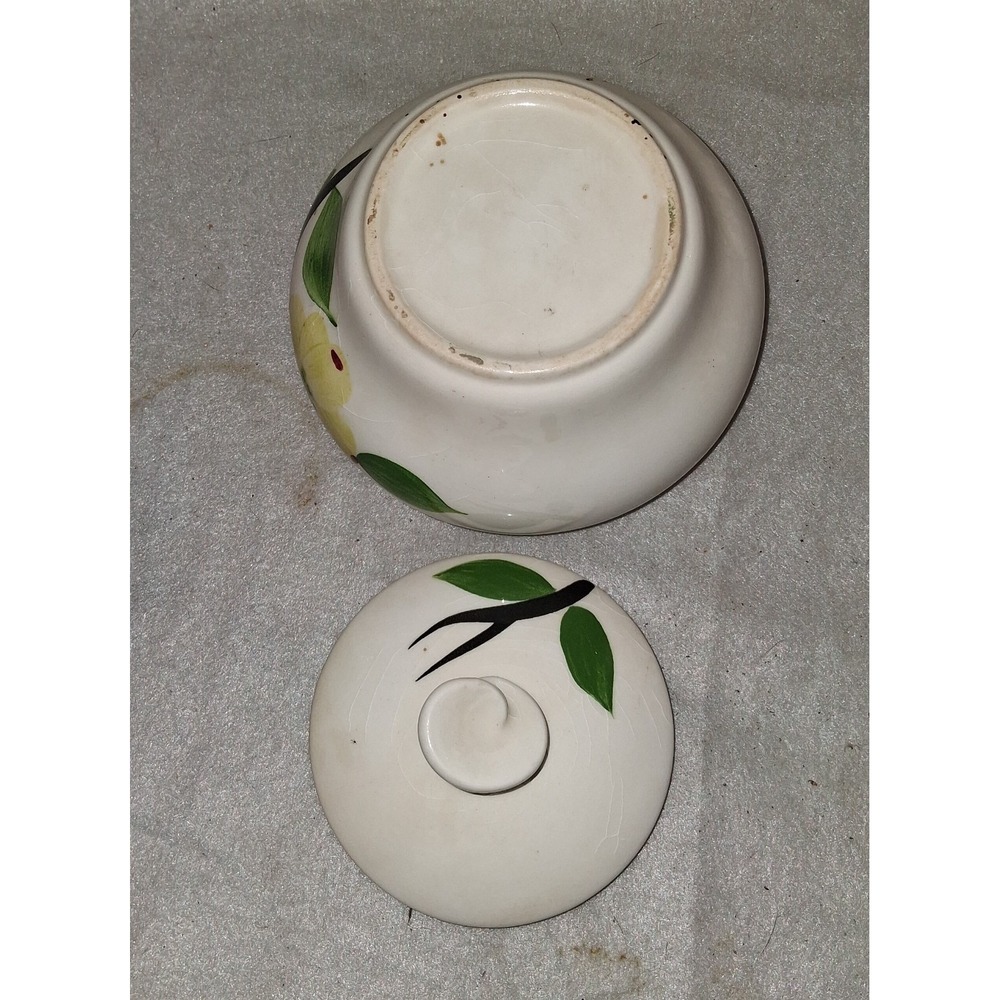 VTG Sugar Bowl Joni Dixie Dogwood by BLUE RIDGE Southern Pottery - Picture 5 of 5
